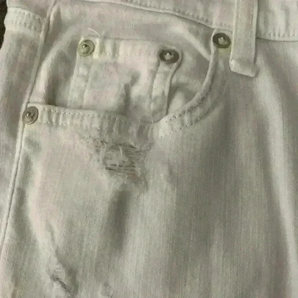 Rag & Bone Dash Slouchy Skinny White Distressed Jeans - Picture 2 of 10